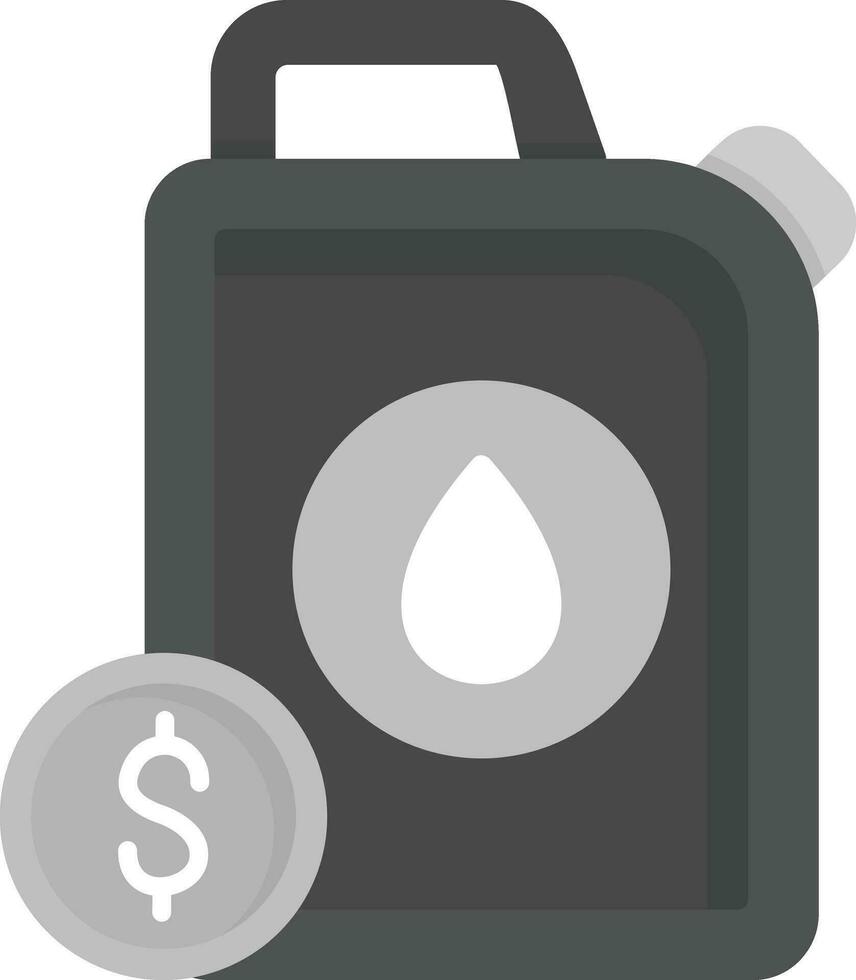 petróleo precio vector icono