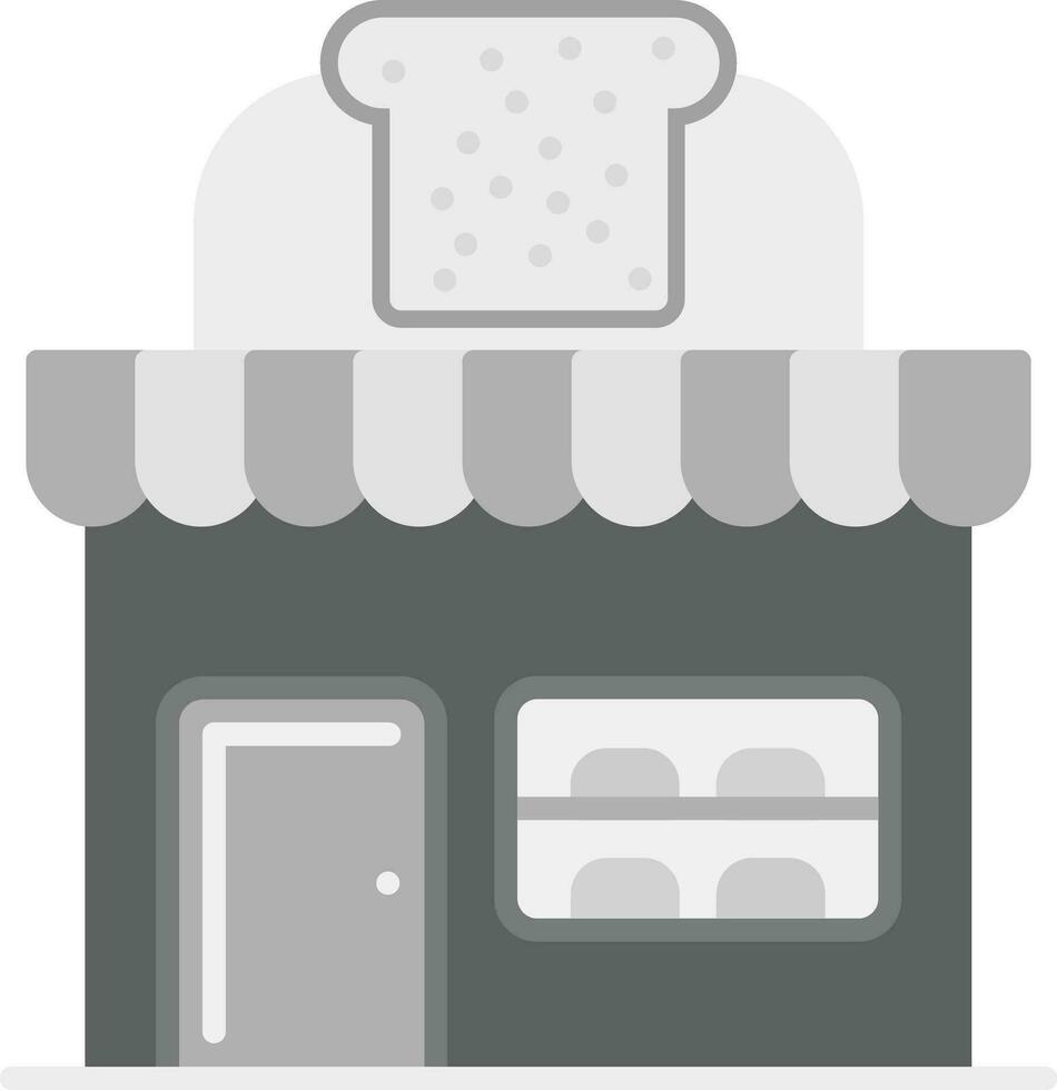 icono de vector de tienda de panadería