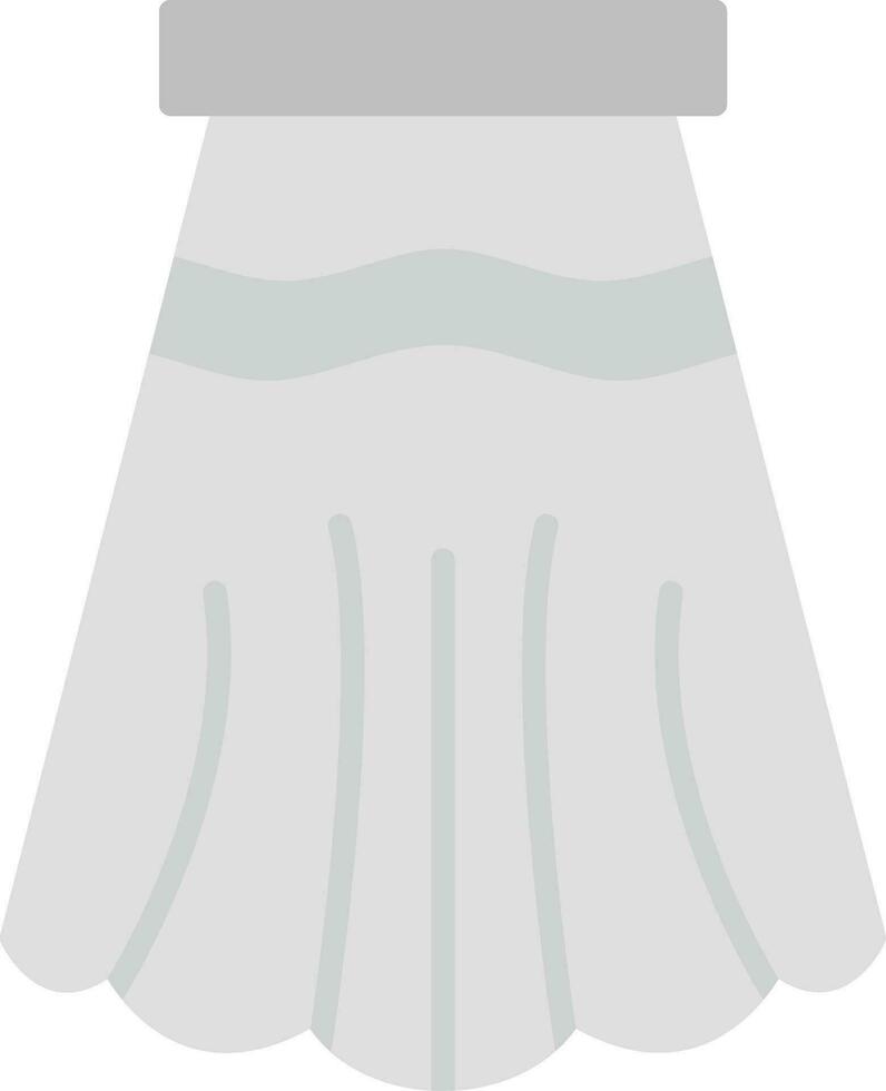 largo falda vector icono