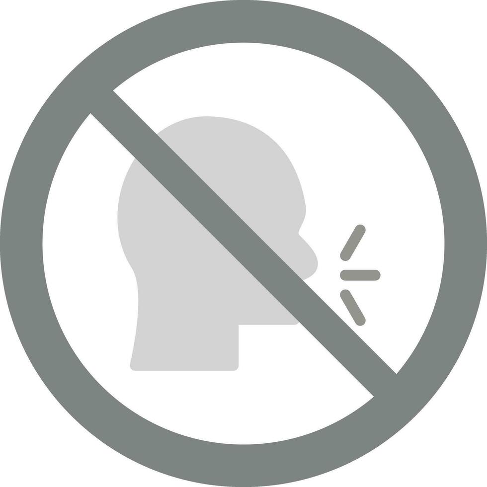 No Talking Vector Icon