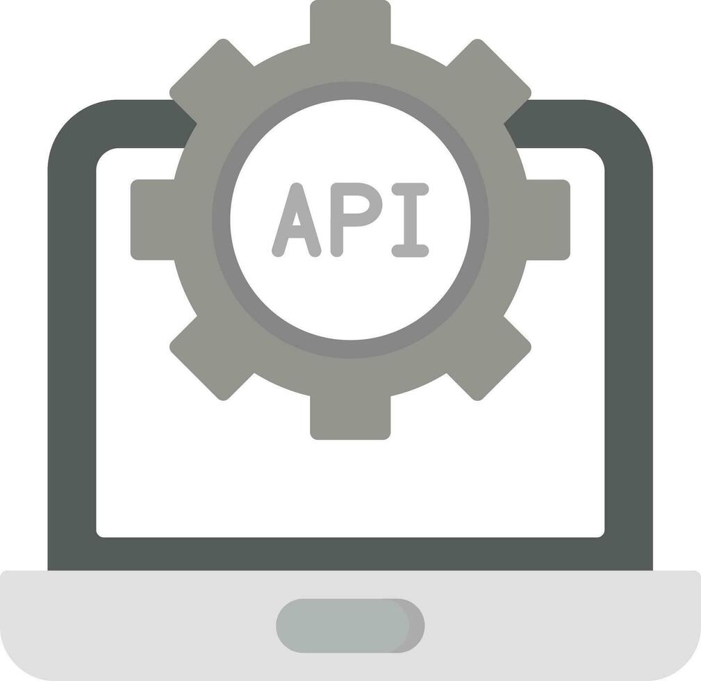 icono de vector de api