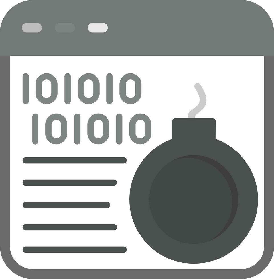 Cyber Bomb Vector Icon