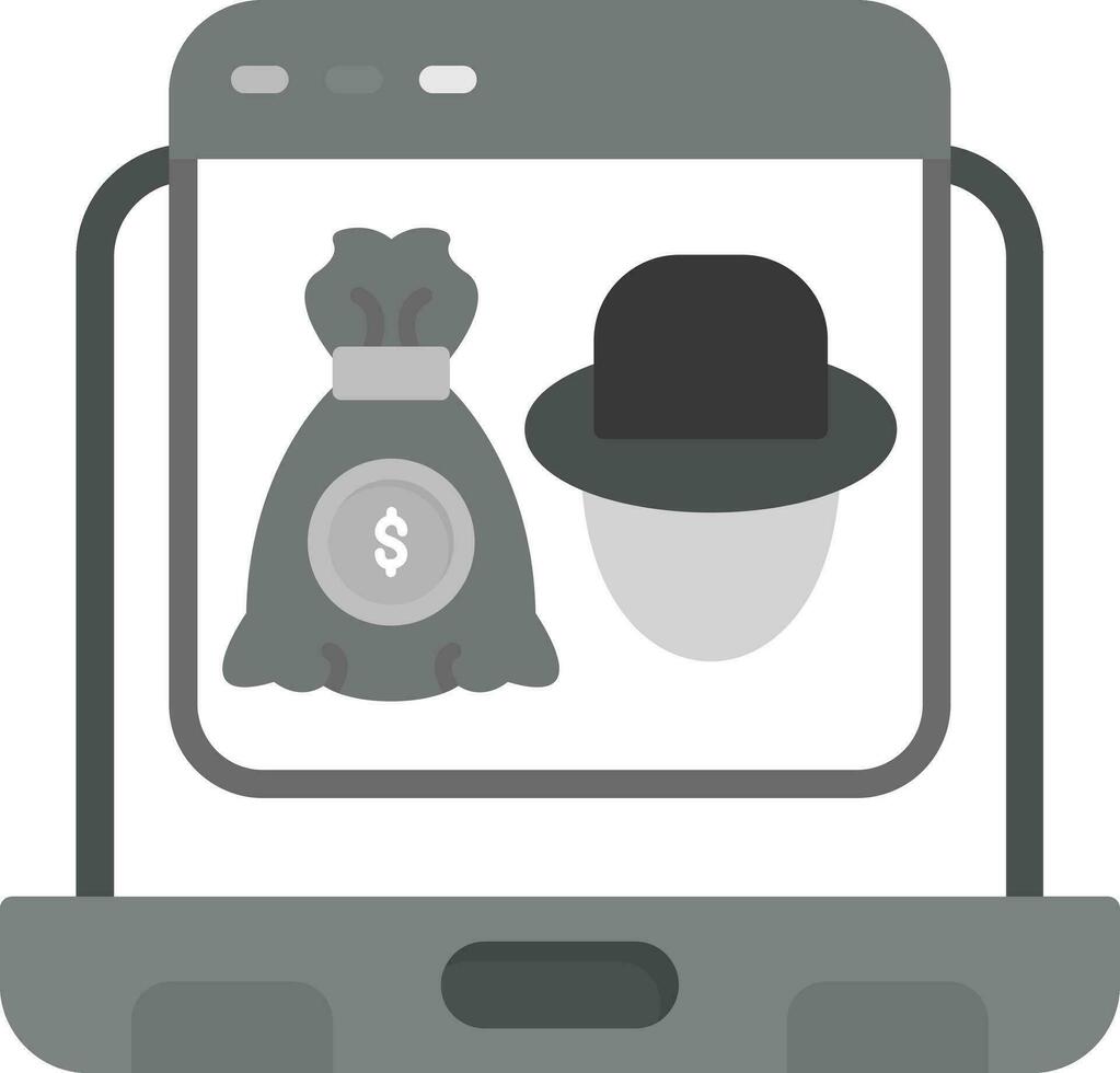 Online Robbery Vector Icon