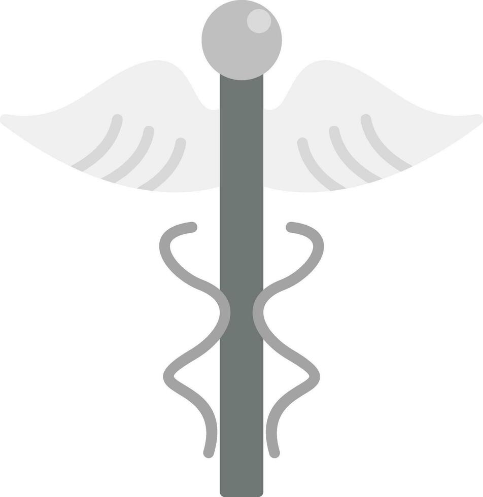 icono de vector de caduceo