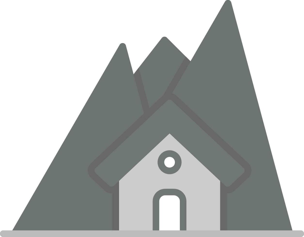 Mountain House Vector Icon