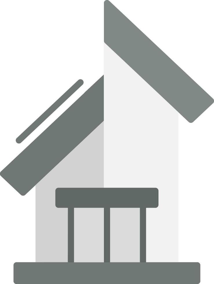 Semi Detached House Vector Icon