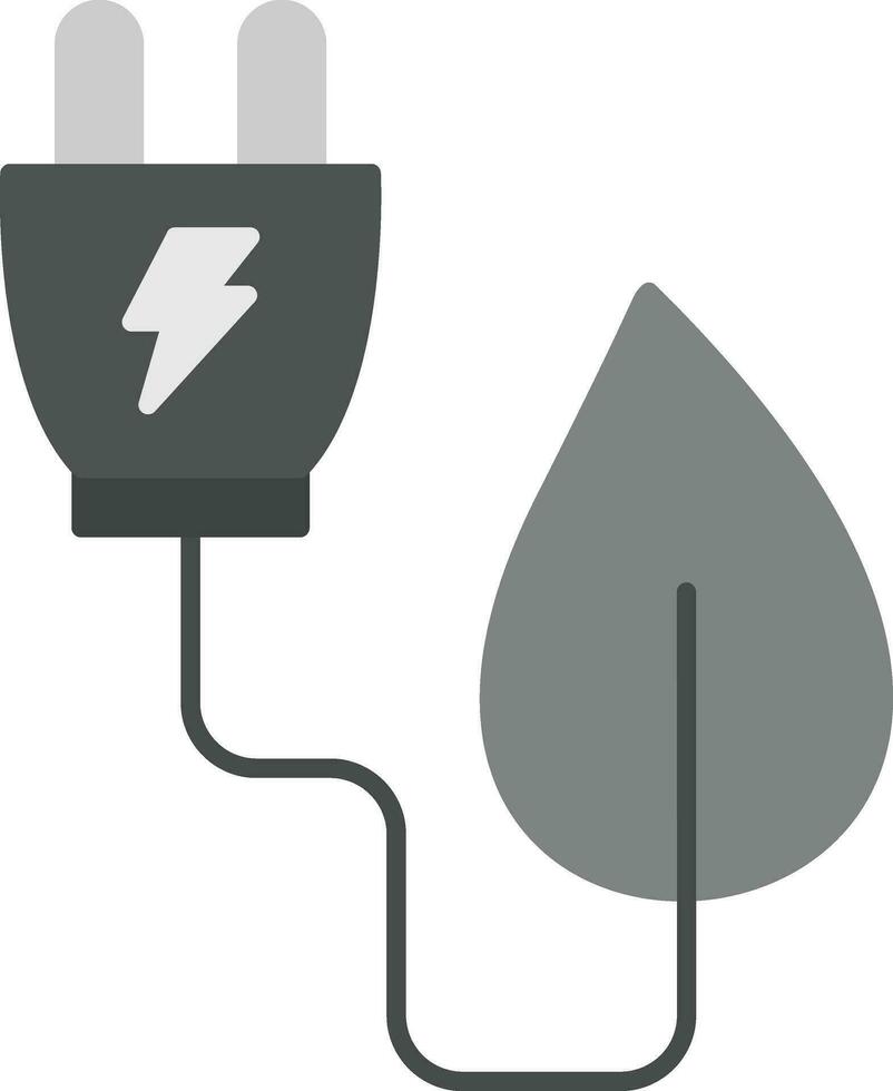 Eco Electricity Vector Icon