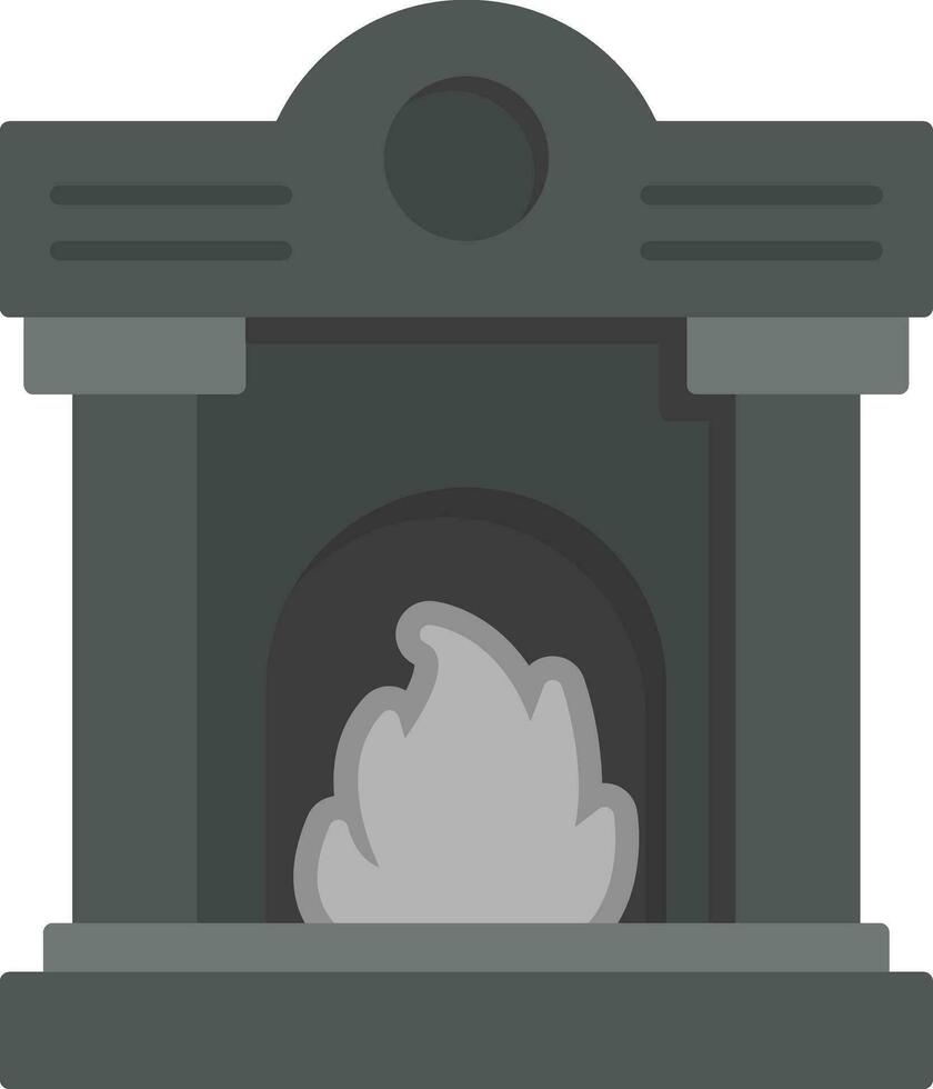 icono de vector de chimenea