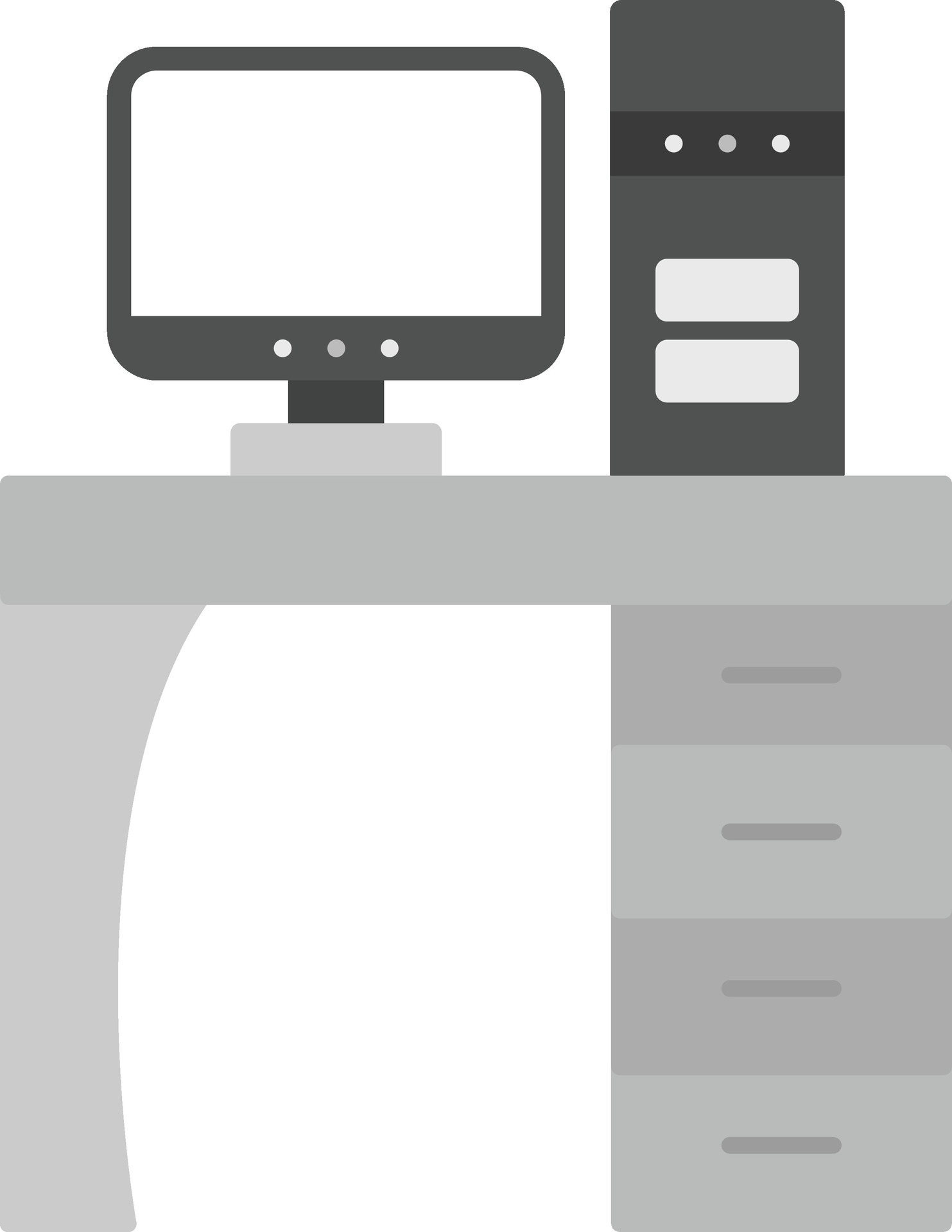 Computer Table Vector Icon 31073474 Vector Art at Vecteezy