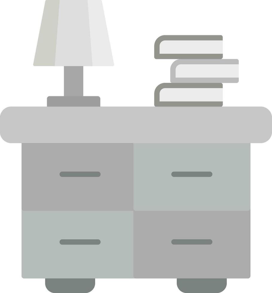 Bedside Table Vector Icon