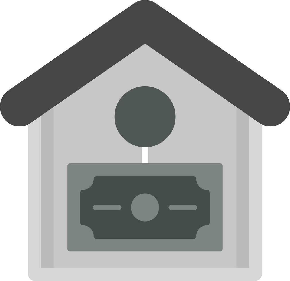 casa dinero vector icono