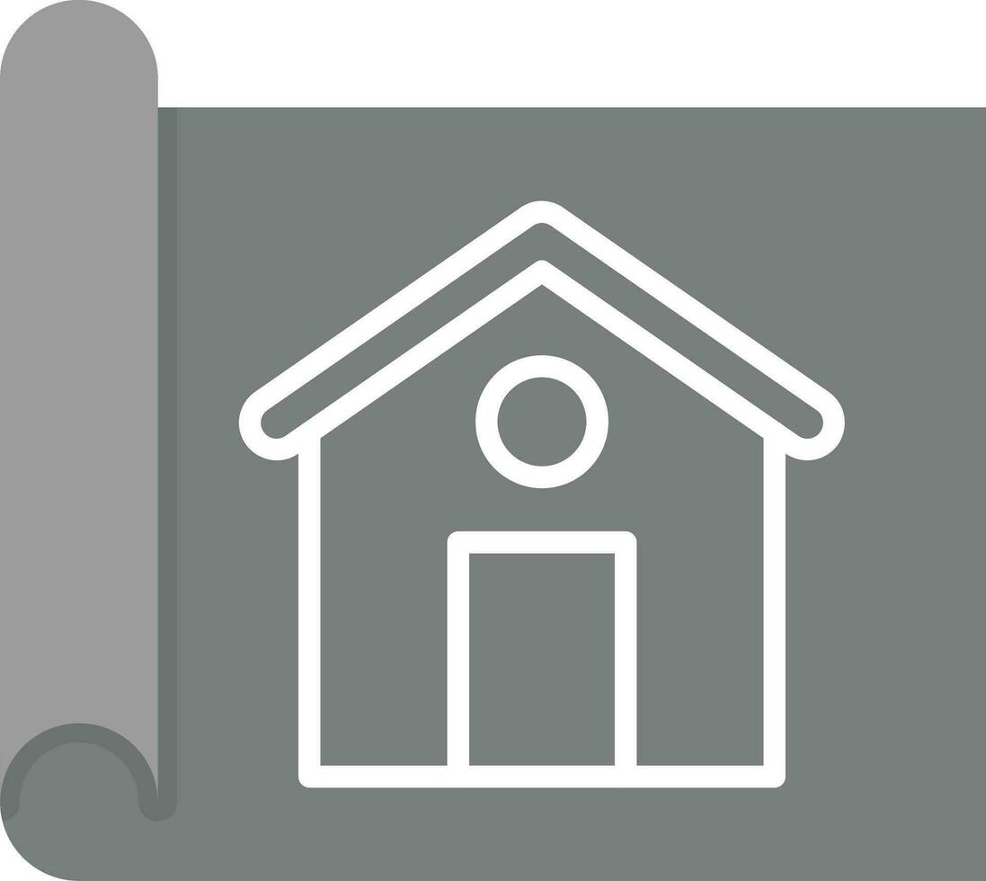 House Blueprint Vector Icon