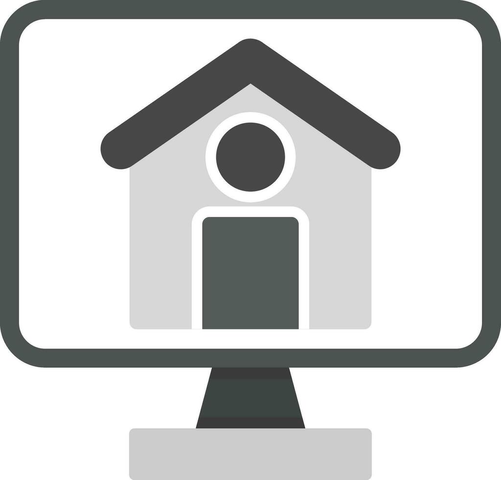 comprar casa en línea vector icono