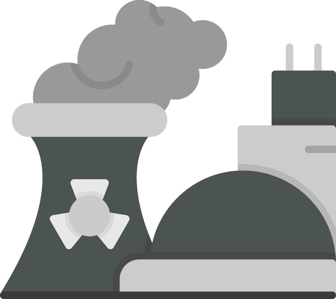 icono de vector de contaminación nuclear