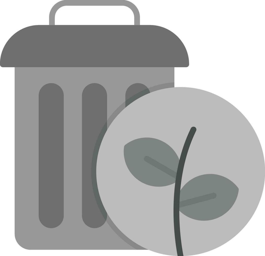 icono de vector de basura de planta