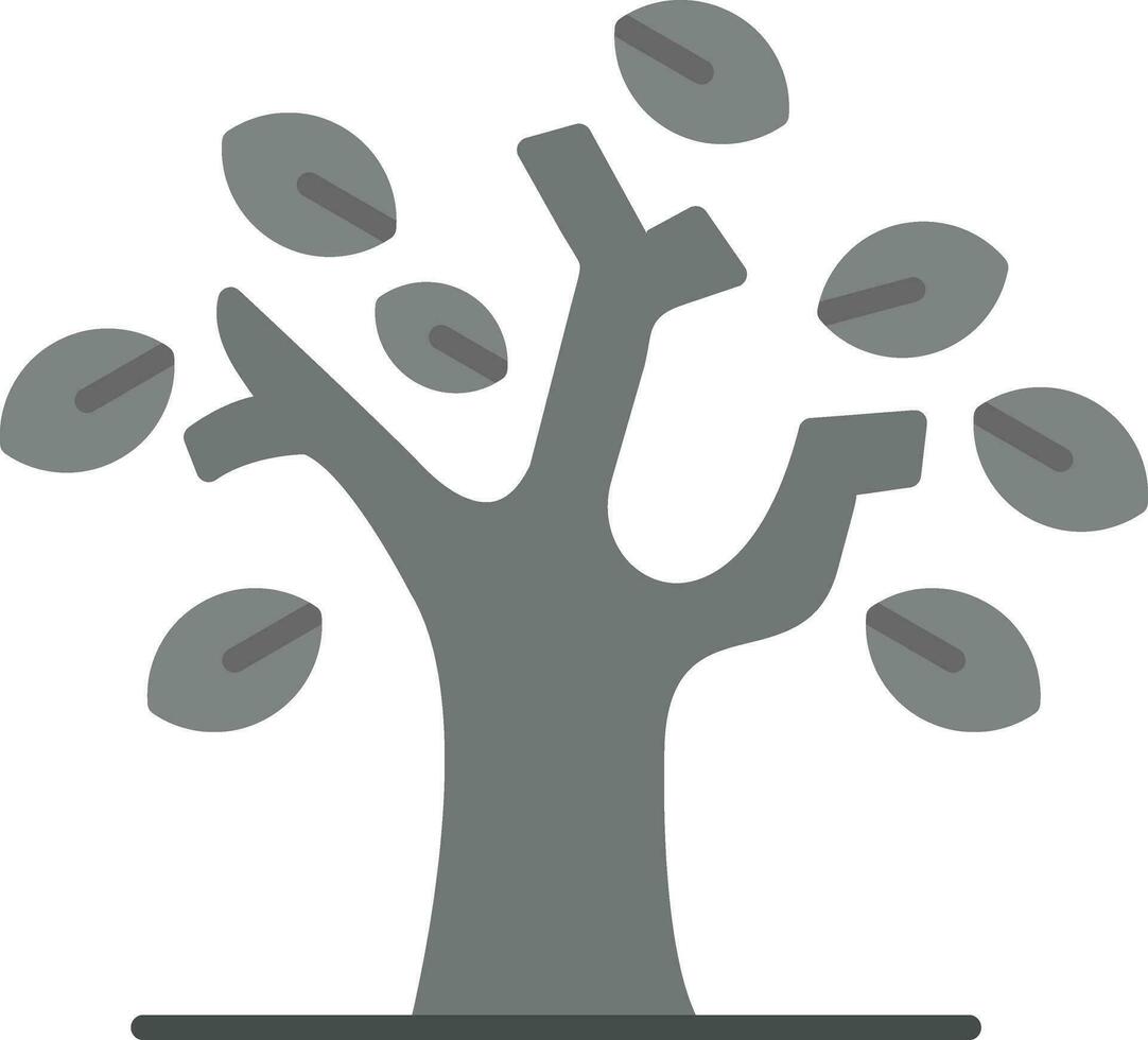 icono de vector de árbol seco