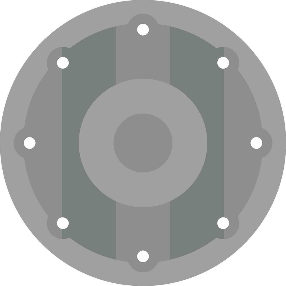 Wood Shield Vector Icon