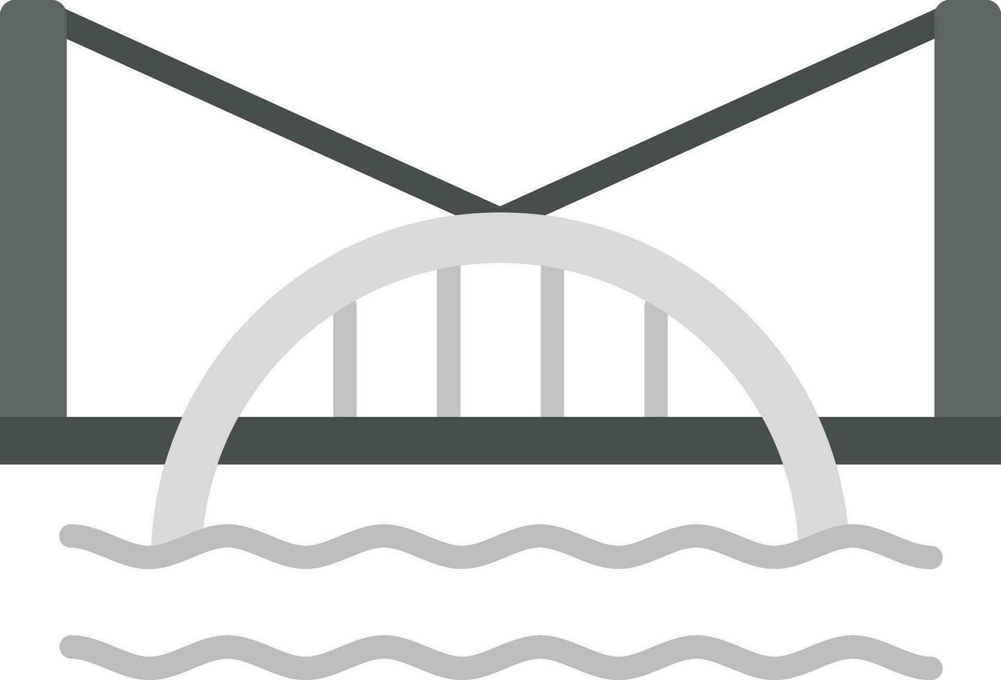 Water Bridge Vector Icon
