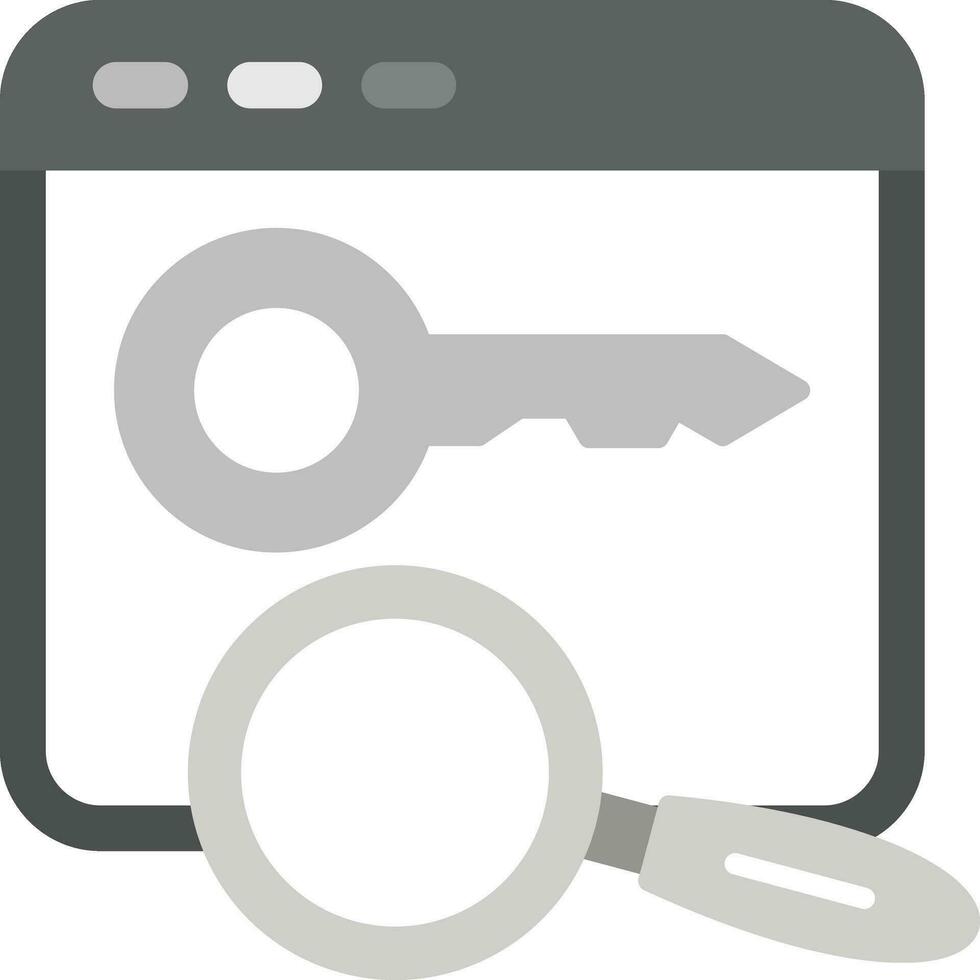 Keywords Search Vector Icon