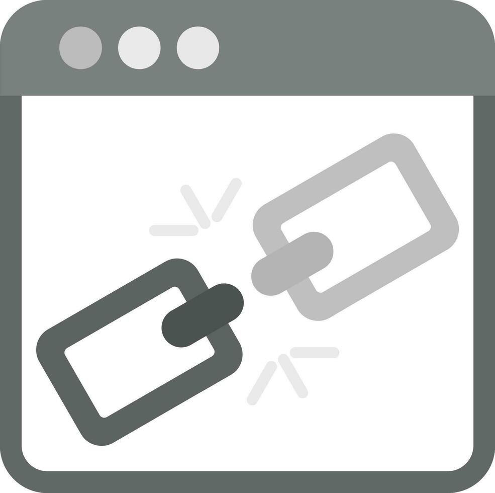 Broken Link Vector Icon