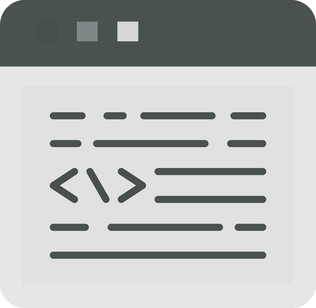 Web Coding Vector Icon