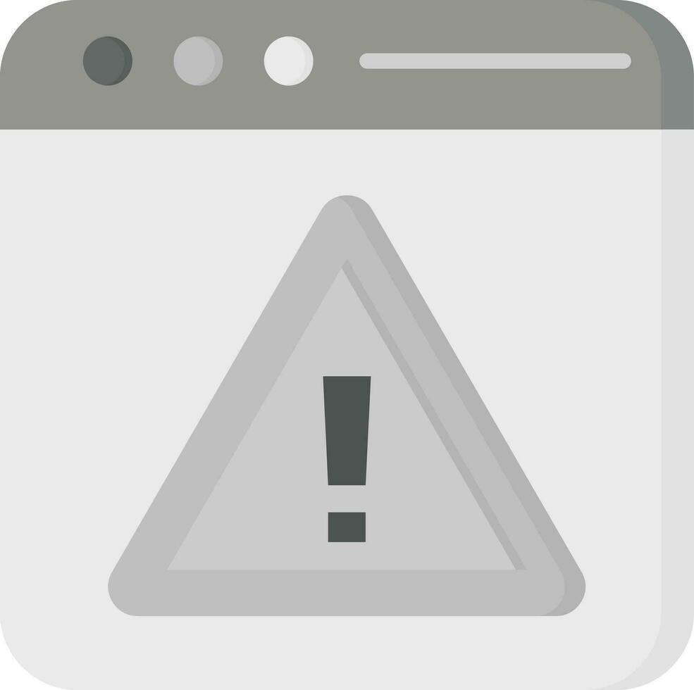 Browser Alert Vector Icon