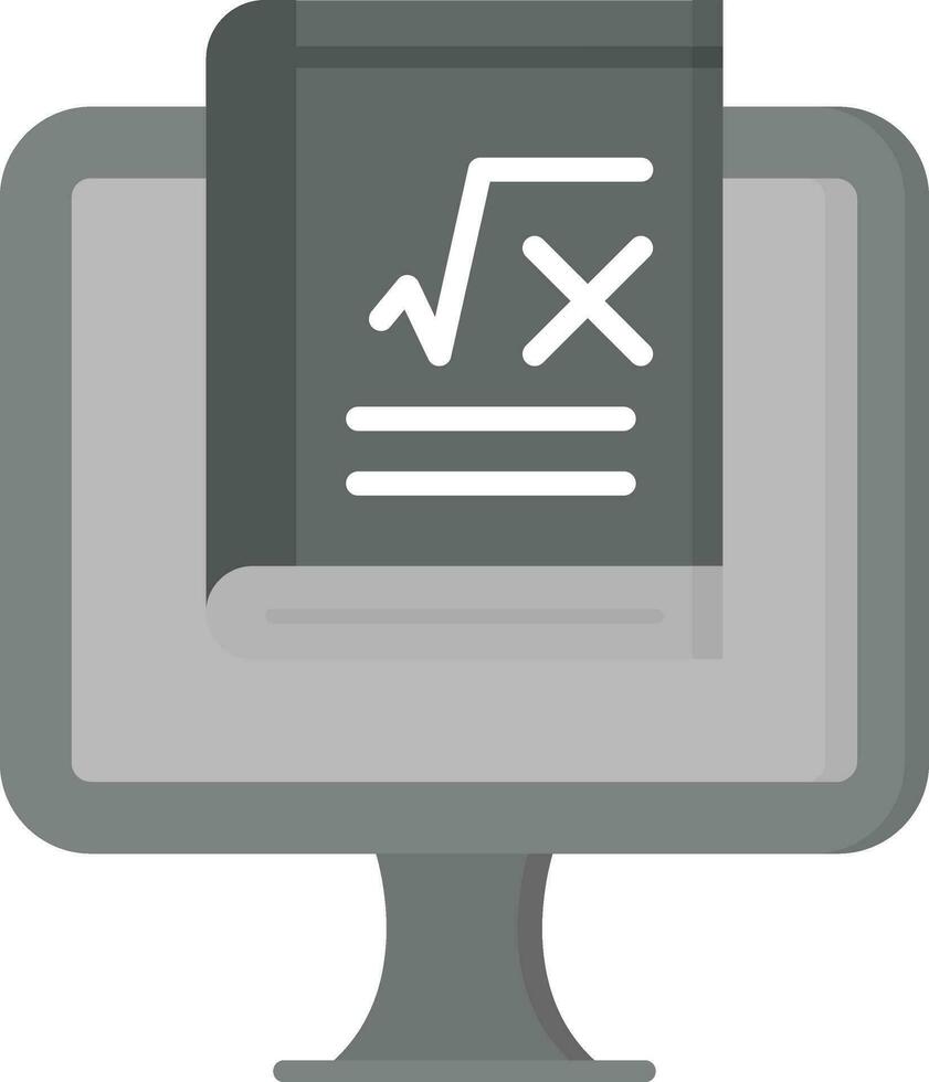 Online Maths Vector Icon