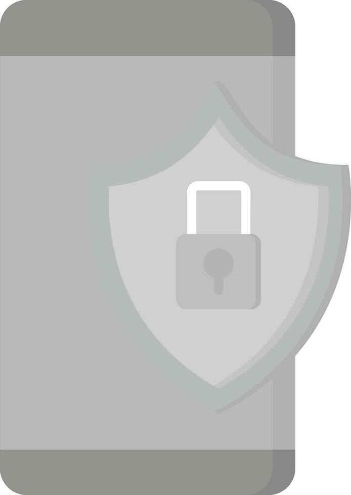 icono de vector de seguridad móvil