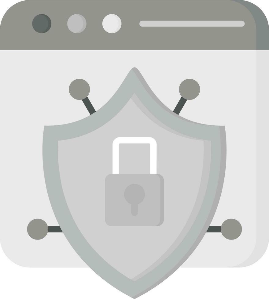 Browser Security Vector Icon