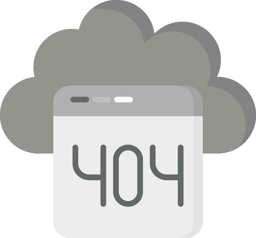 Cloud Error Vector Icon