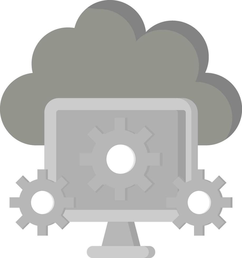 icono de vector de computación en la nube