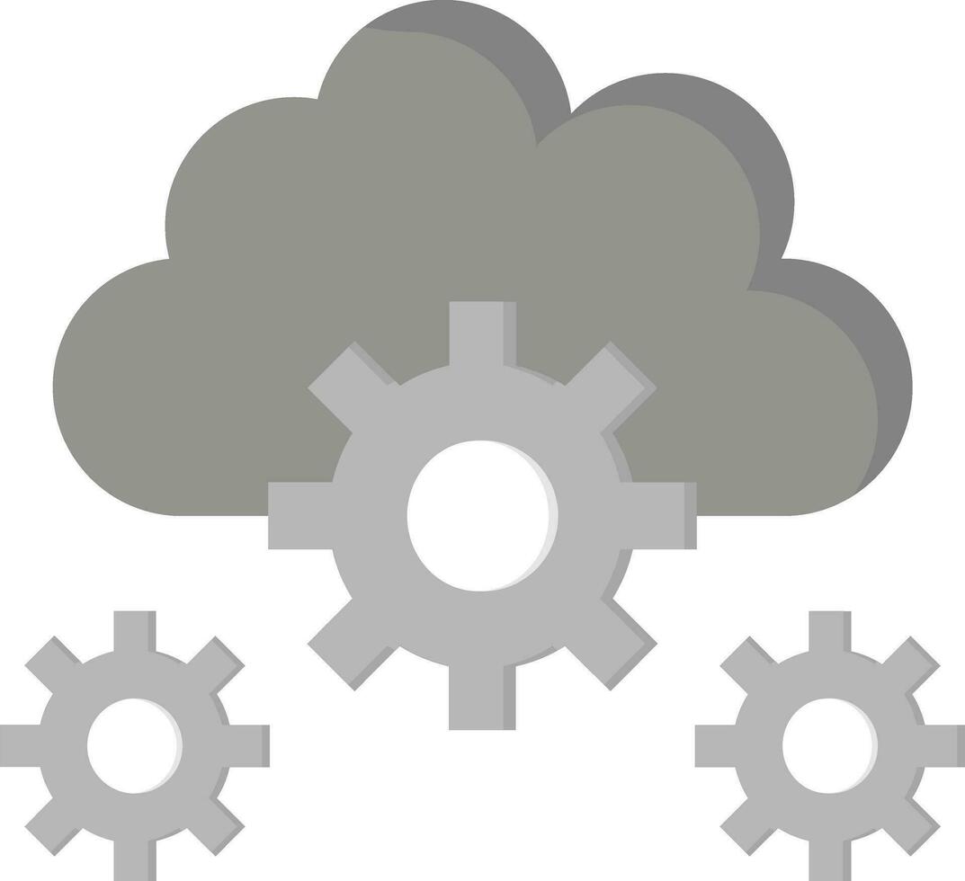 Cloud Setting Vector Icon