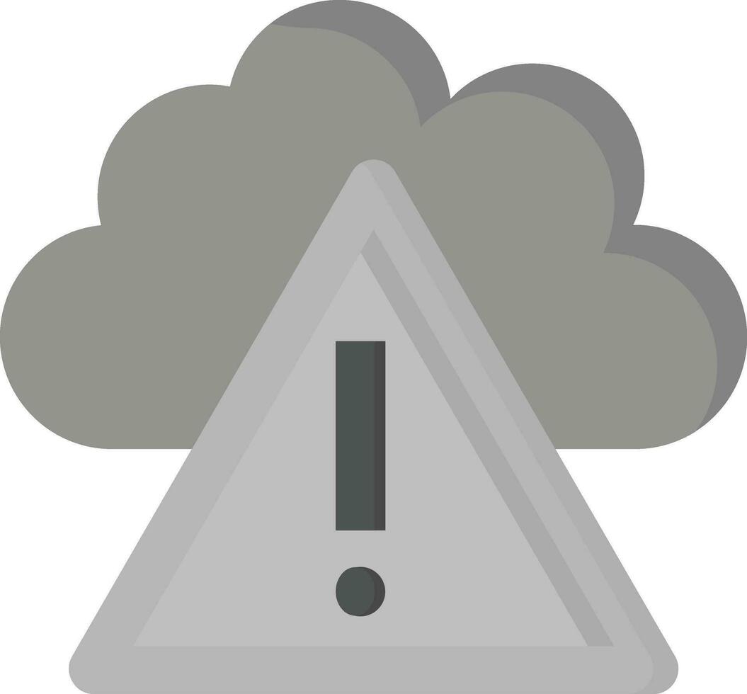 nube alerta vector icono