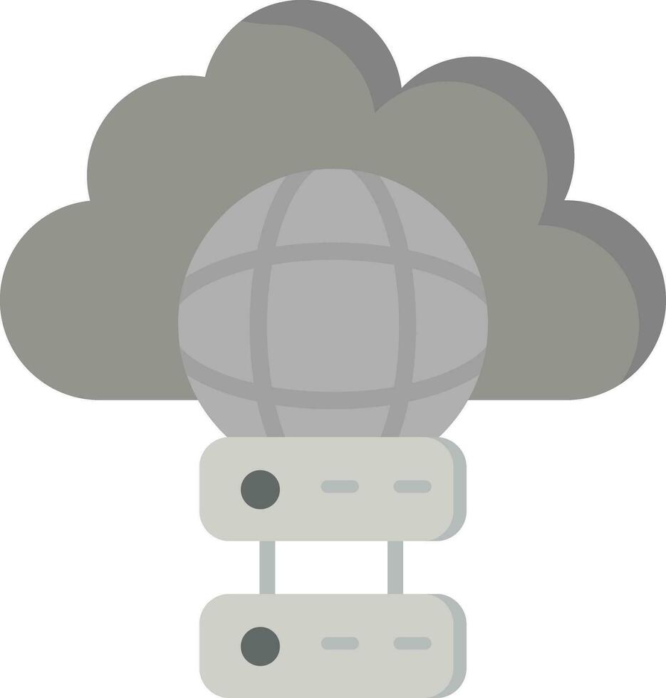 Cloud Hosting Vector Icon