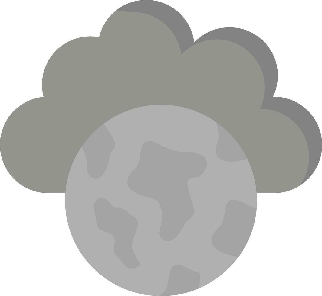 Cloud Earth Vector Icon