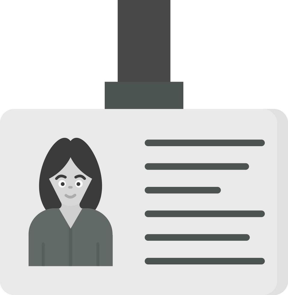 icono de vector de tarjeta de identificación