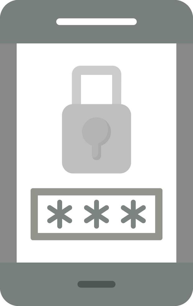 Mobile Password Vector Icon