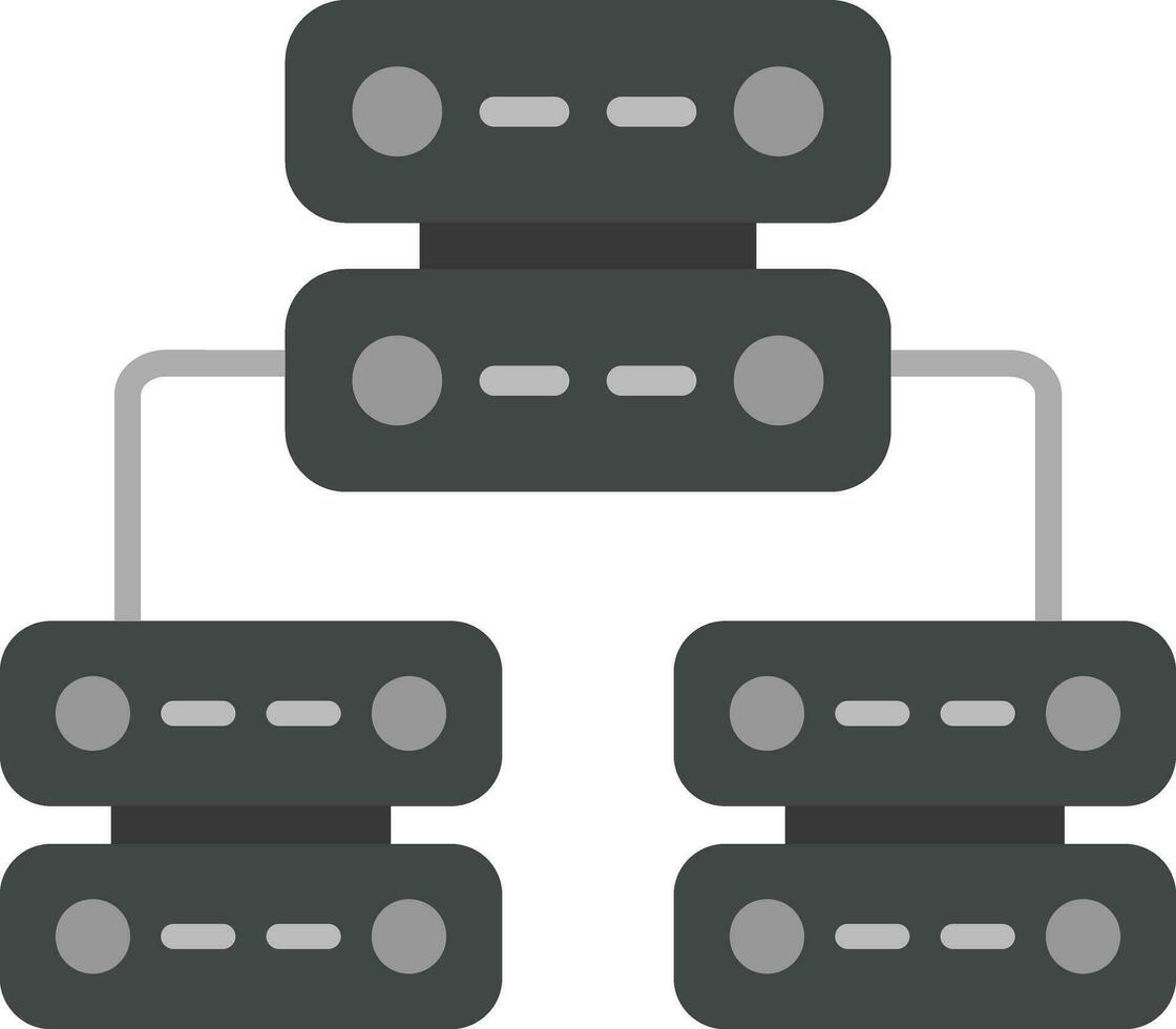 Multiple Servers Vector Icon