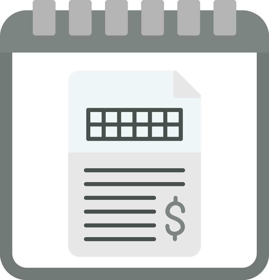 Online Invoice Vector Icon