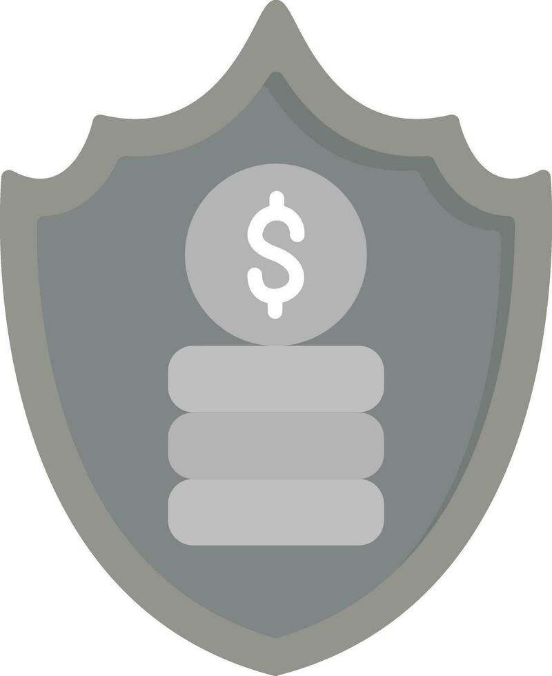 dinero seguridad vector icono