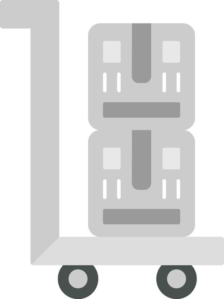 Package Trolley Vector Icon