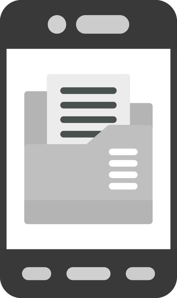 Mobile Folder Vector Icon