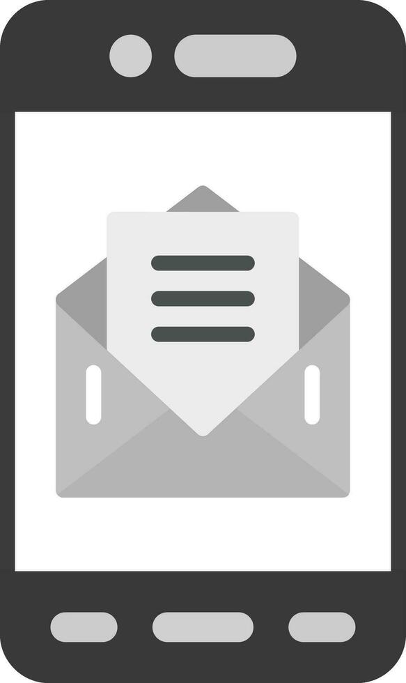 móvil correo vector icono