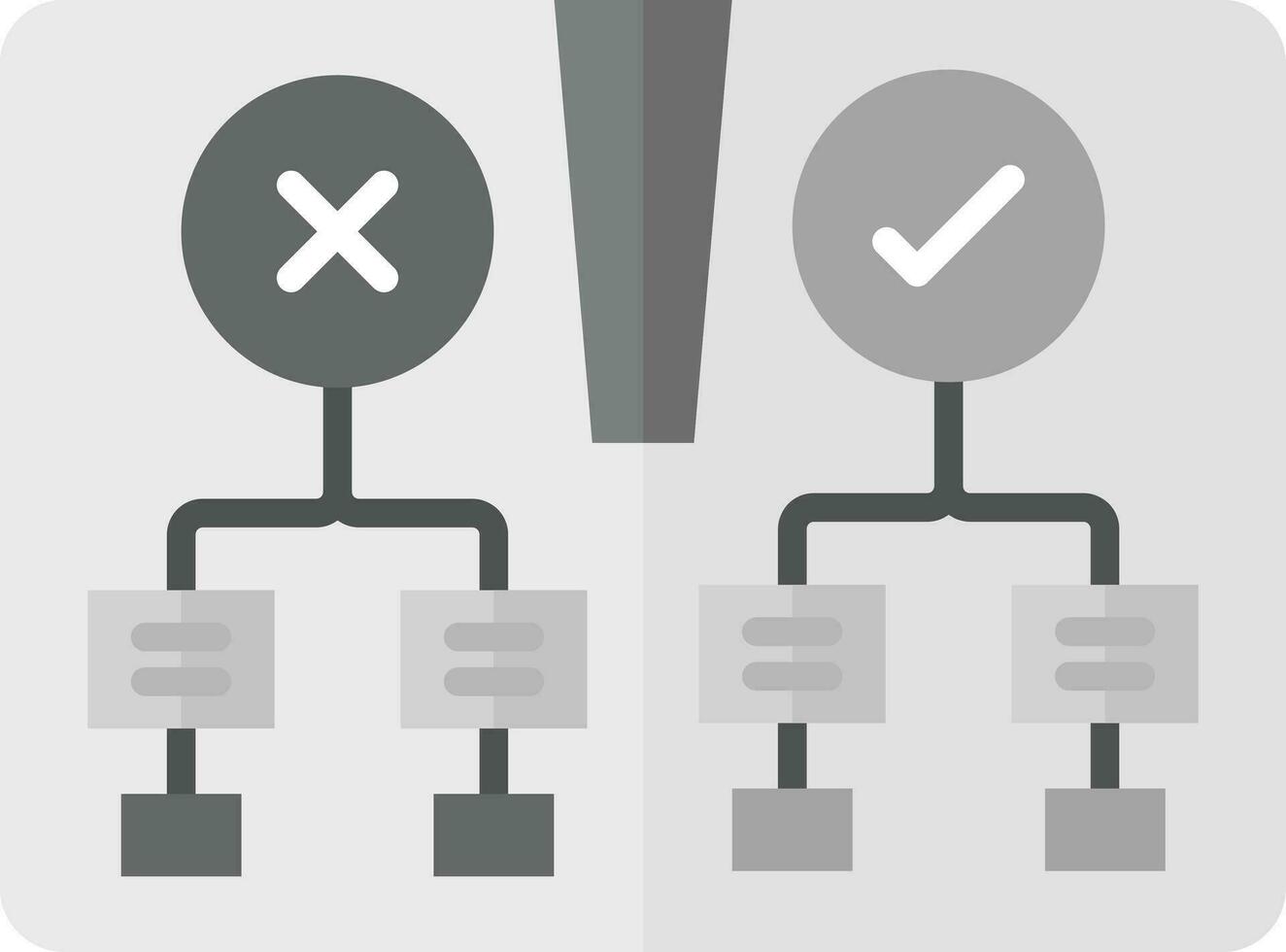 Decision Tree Vector Icon