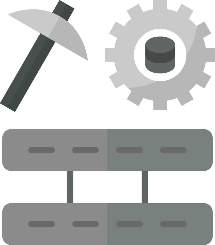 icono de vector de minería de datos