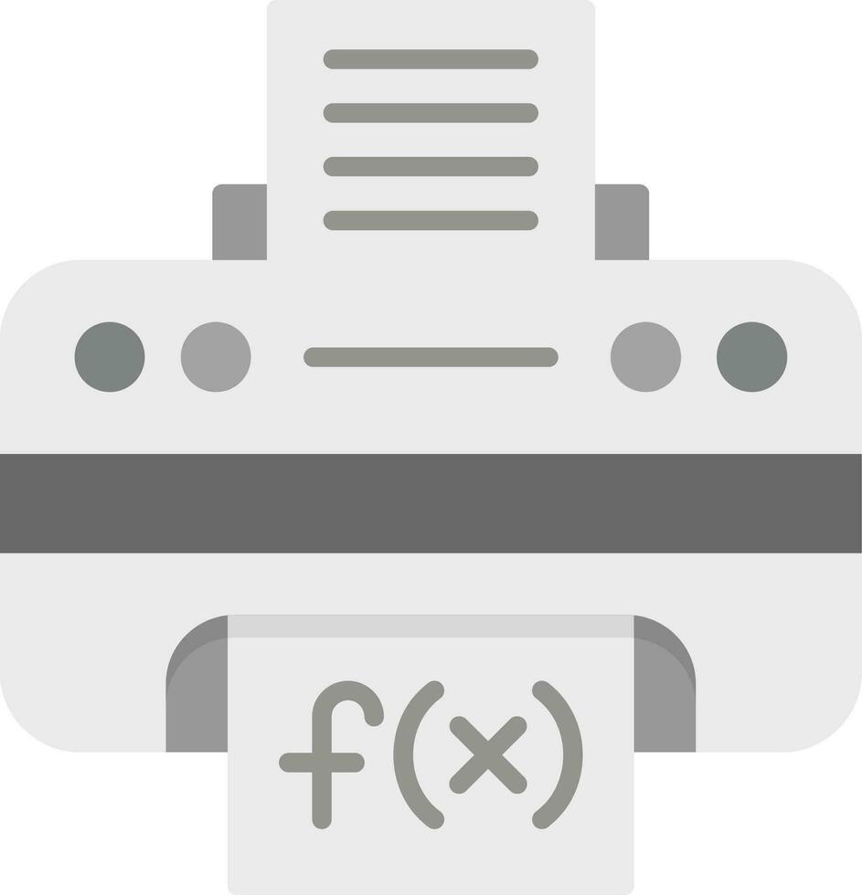 Print Math Sheet Vector Icon