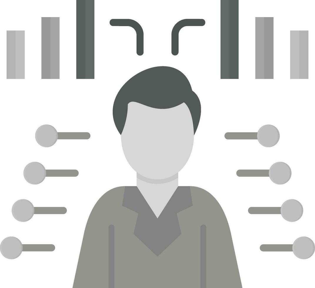 Human Analysis Vector Icon