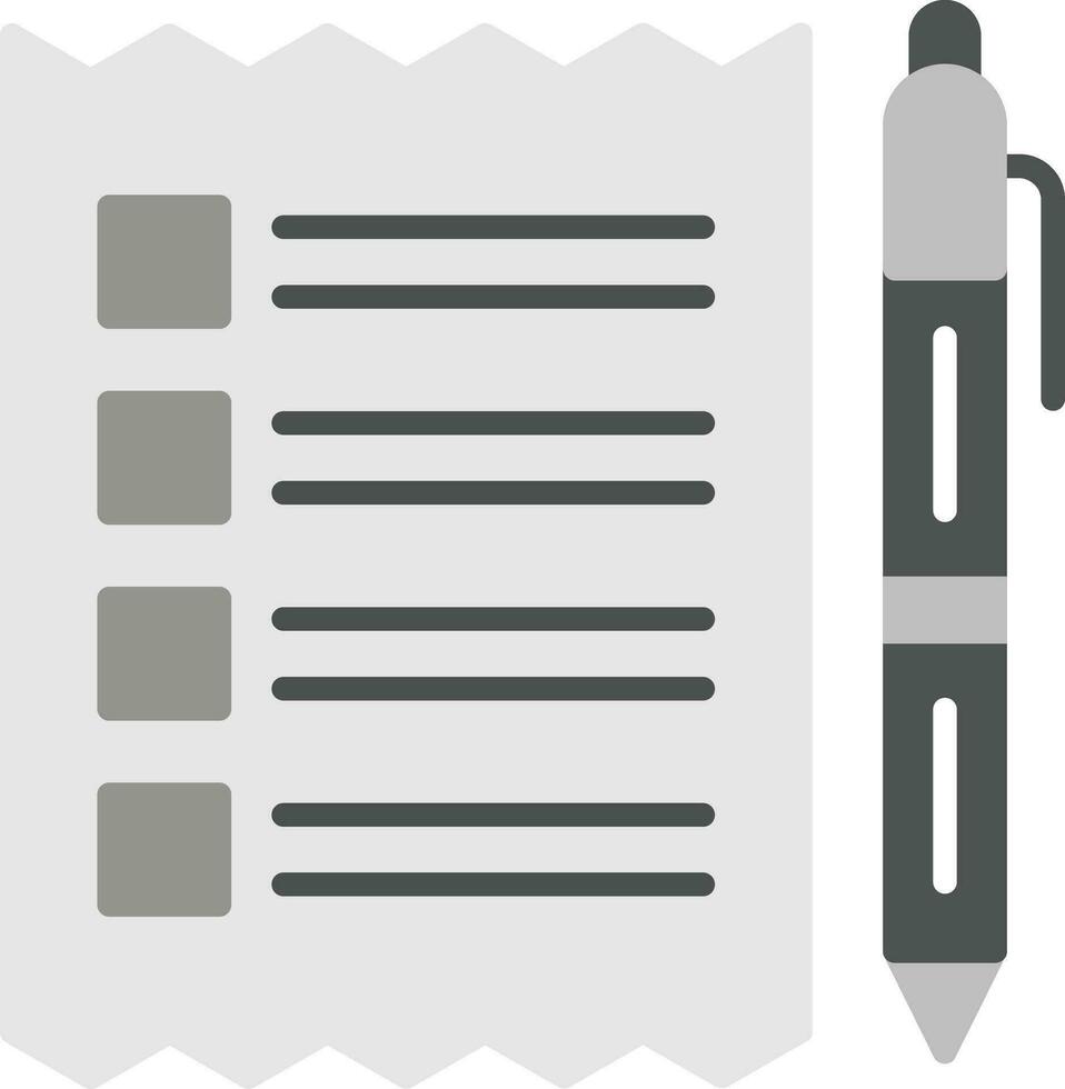 Cut List Vector Icon