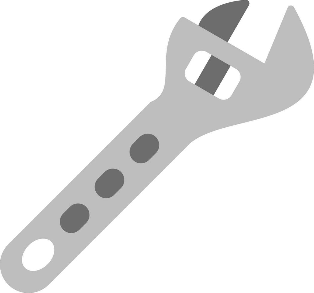 Adjustable Wrench Vector Icon