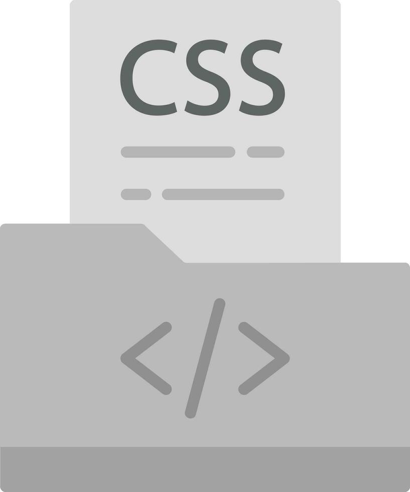 icono de vector de archivo css